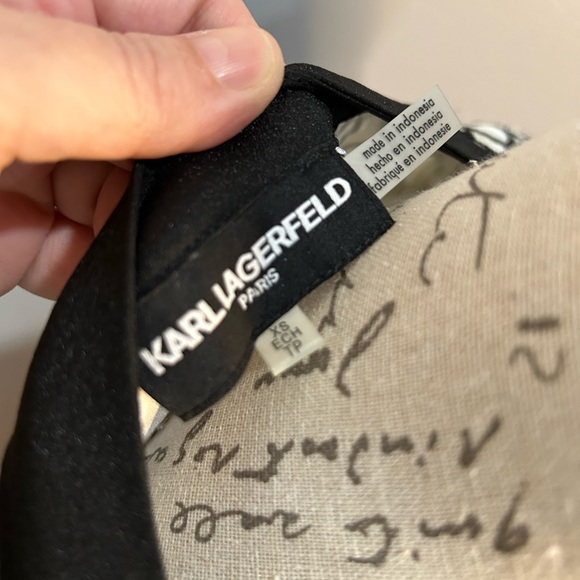 Karl Lagerfeld Lace Blouse Lined XS - Picture 6 of 14